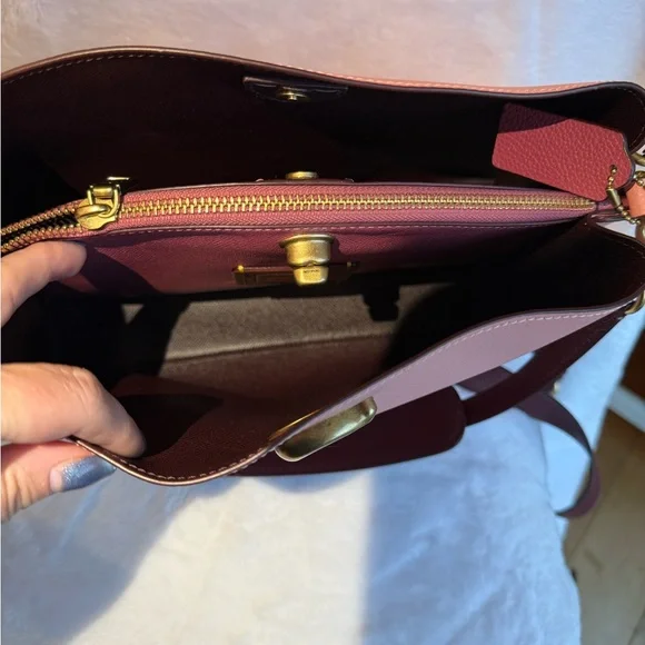 Coach Willow Color Block Bucket Bag - Picture 8 of 14